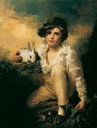 Sir Henry Raeburn Boy and Rabbit painting